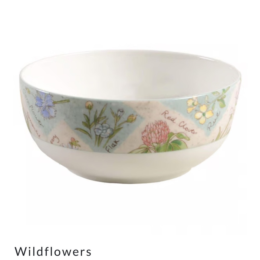 Vintage 1996 Wildflowers by Royal Doulton 6“ All Purpose Bowl Set of 6